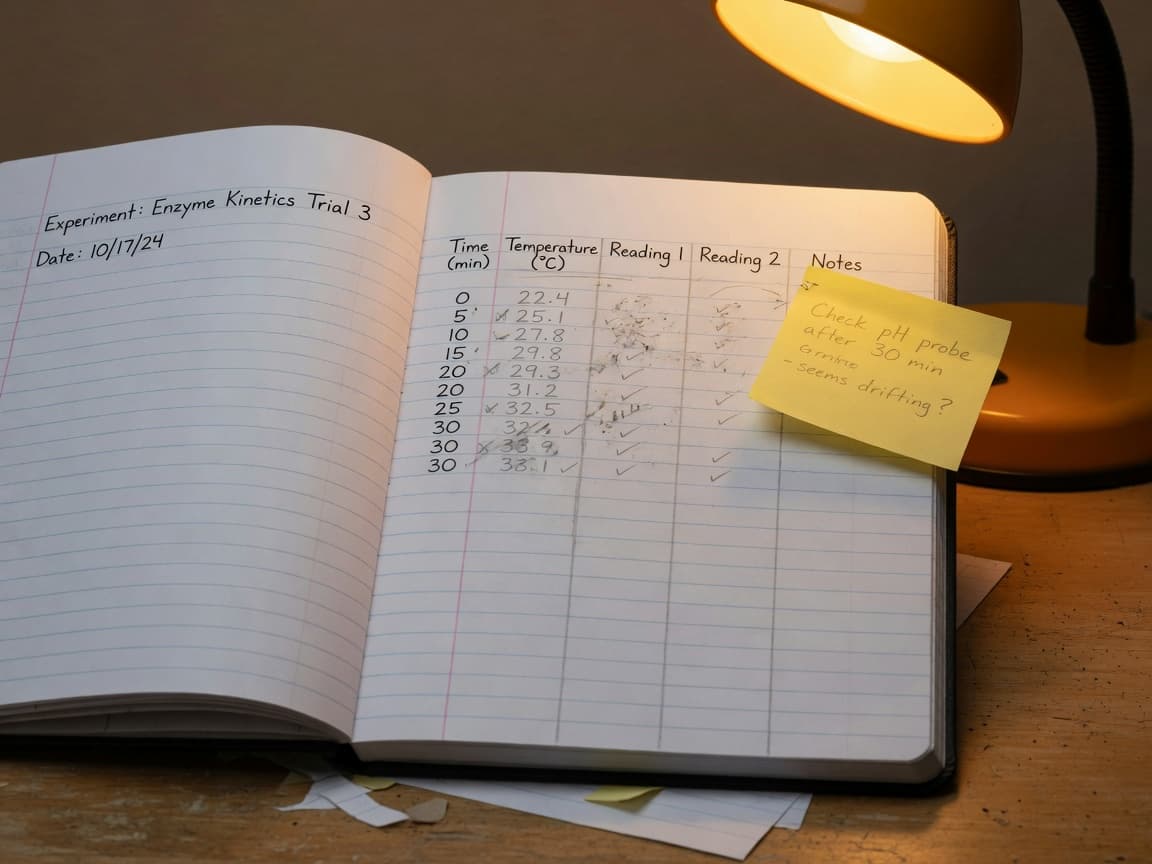 Sticky-note pamięta mem. Notatnik pamięta datę, temperaturę i to, co naprawdę widać.